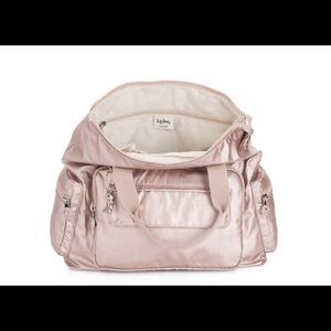 Kipling Rose Gold Convertible Backpace tote